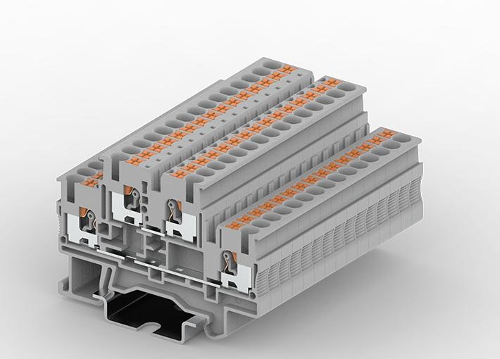 Rail Mount Push Ing Blok Terminal