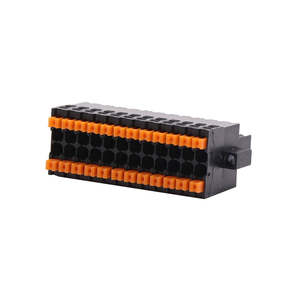 Blok Terminal Spring Black Pluggable